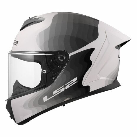 LS2 FF820 RAPID III FLOW INTEGRAL CASCO DE MOTO BLANCO GRIS