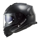 LS2 FF820 RAPID III SOLID CASCO DE MOTO GLOSS NEGRO