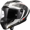 LS2 FF805 THUNDER GP AERO CASCO DE MOTO BLANCO GRIS