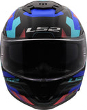 LS2 FF808 STREAM II MIKA CASCO DE MOTO NEGRO AZUL