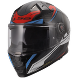 LS2 FF811 VECTOR II C SAVAGE CASCO DE MOTO BLANCO AZUL ROJO
