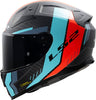 LS2 FF811 VECTOR II C GRID CASCO DE MOTO ROJO CYAN