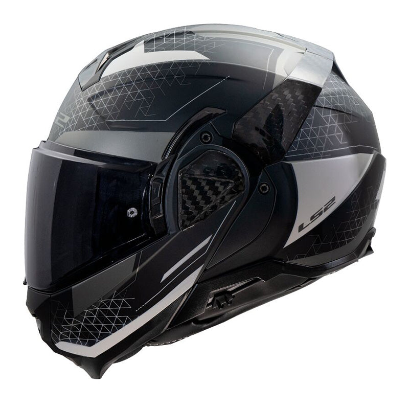 LS2 FF910 ADVANT II ASTRAL CASCO MODULAR TRIPLE MATT GRIS
