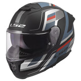 LS2 FF808 STREAM II CASCO DE MOTO VINTAGE NEGRO PETROLEO