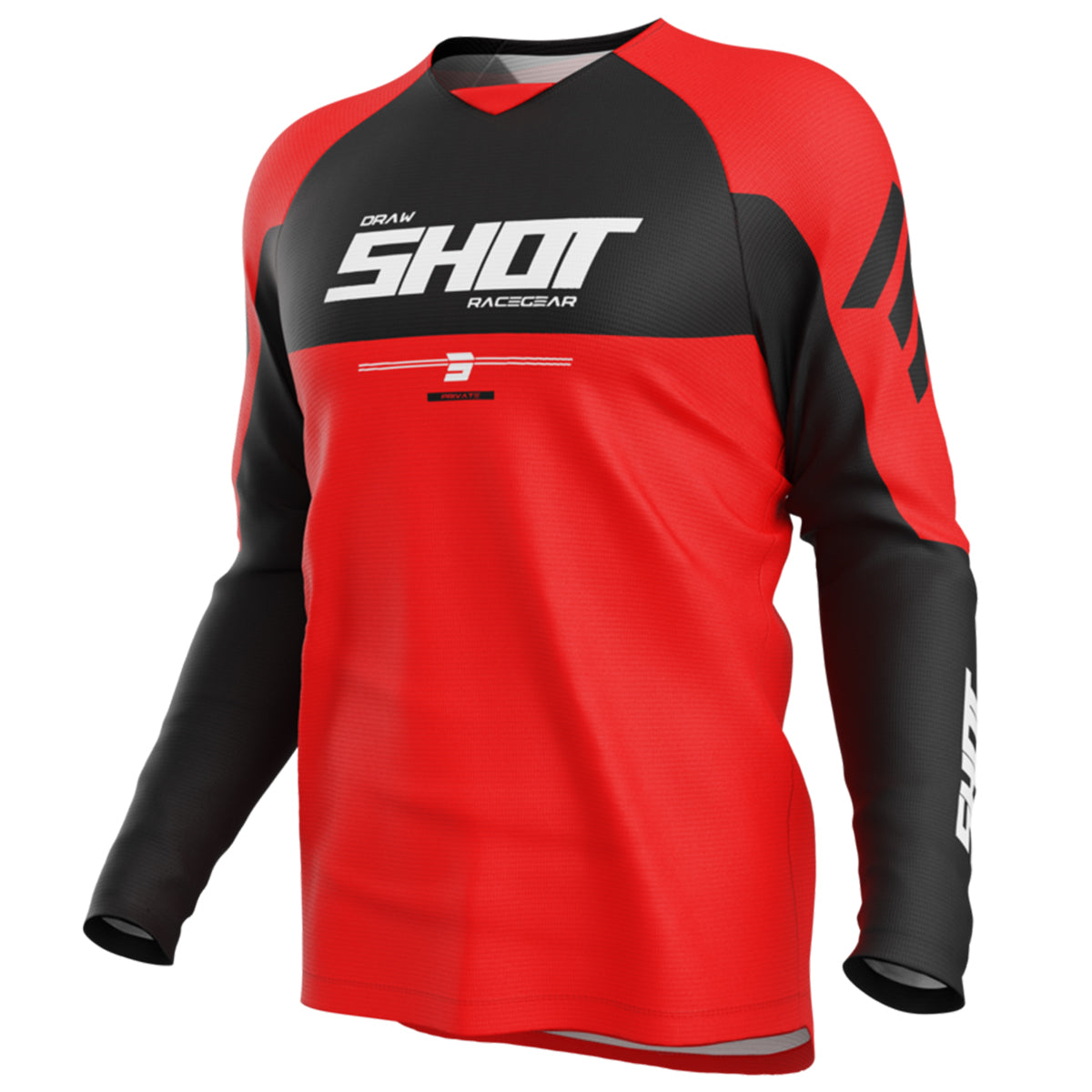 SHOT CAMISETA DRAW PRIVATE MOTOCROSS ROJO