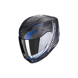 SCORPION - EXO 391 HAUT Noir mat-Argent-Bleu 