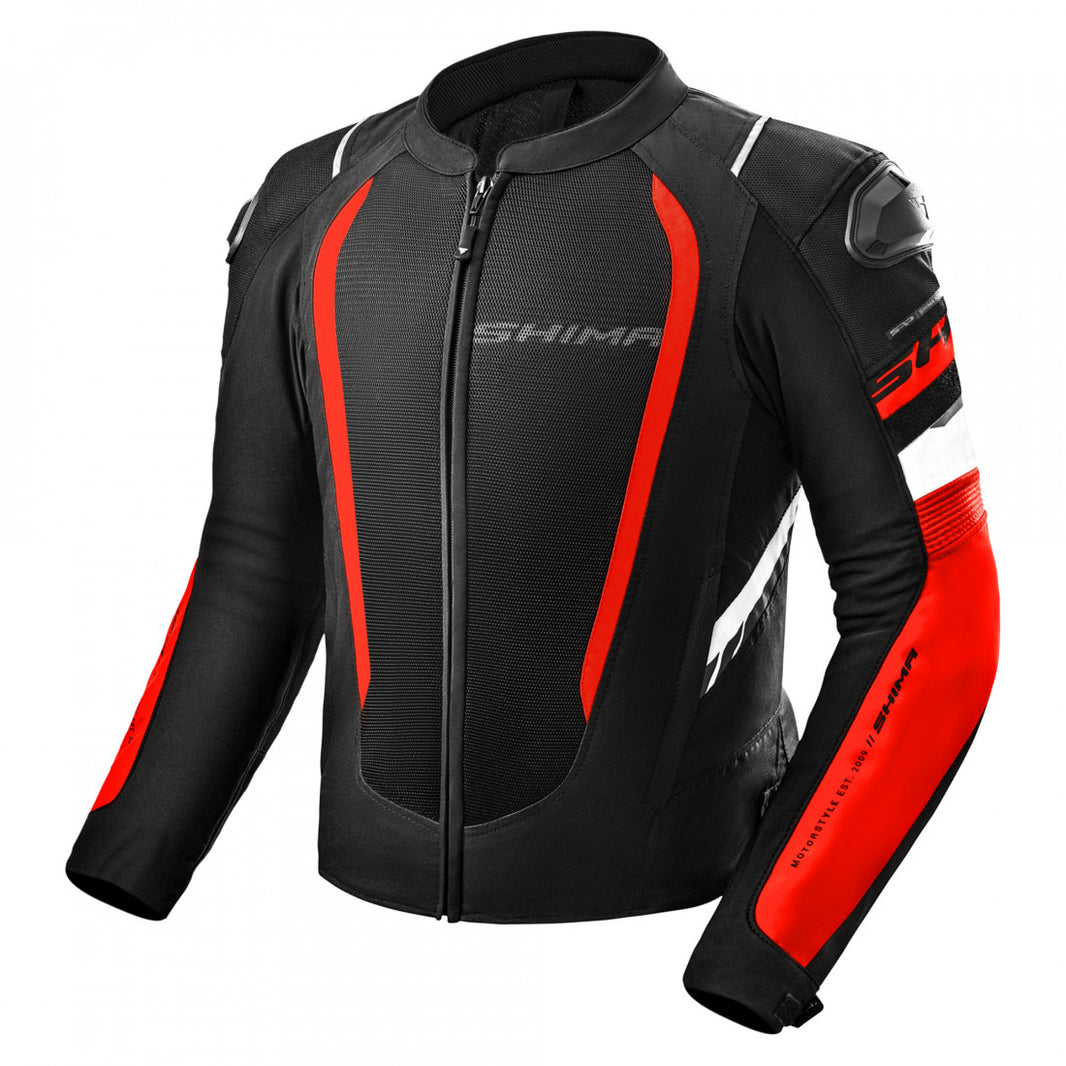 Veste Moto été SHIMA Jet – Homme, Mesh, Imperméable, Protecteurs CE Niveau 2 (noire)