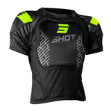 SHOT GILET TROOPER Chest Protector Negro/Amarillo Fluorescente