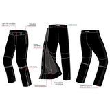 SEVENTY DEGREES SD-PT20 CUBRE PANTALON DE MOTO TOURING UNISEX NEGRO