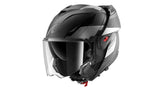 SHARK OXO MEKARIUM Mat Anthra Chrom NEGRO Casco De Moto