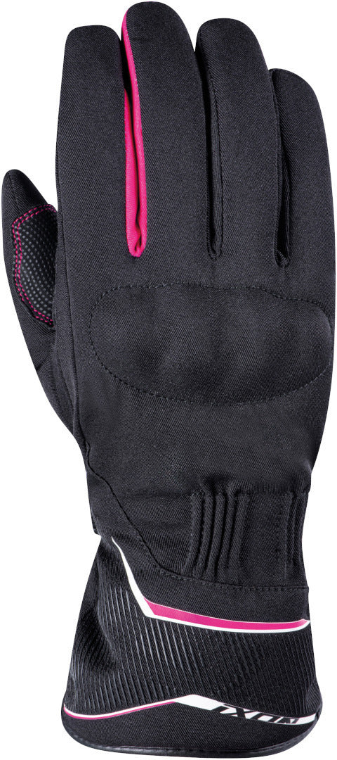 IXON PRO GLOBE MUJER CÁLIDO E IMPERMEABLE GUANTES MOTO NEGRO ROSA - GUANTES