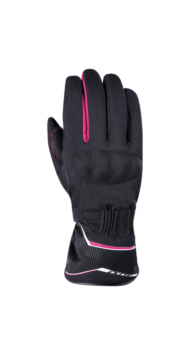 IXON PRO GLOBE MUJER CÁLIDO E IMPERMEABLE GUANTES MOTO NEGRO ROSA - GUANTES