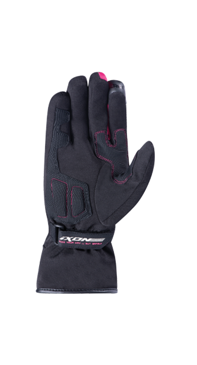 IXON PRO GLOBE MUJER CÁLIDO E IMPERMEABLE GUANTES MOTO NEGRO ROSA - GUANTES