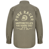 PURERACER FAST SERVICE KHAKI-HEMD 