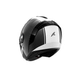 SHARK RS Jet Piel Carbono Blanco Negro Casco