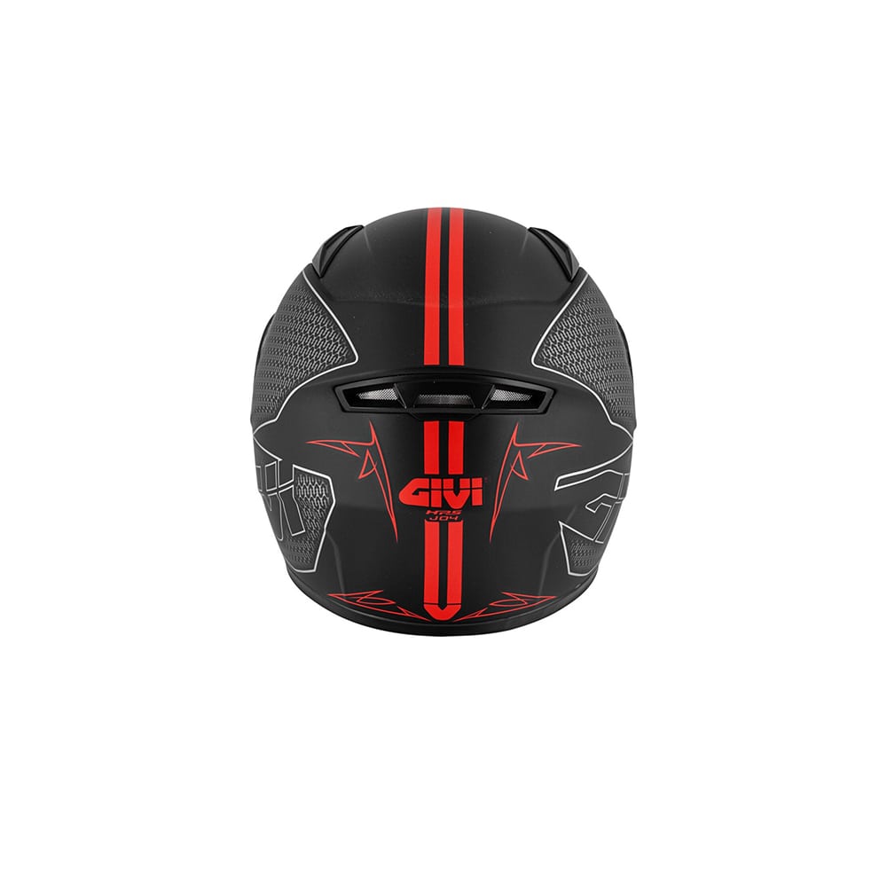 GIVI CASCO JUNIOR J.04 POOFD FLY NEGRO-MT ROJO
