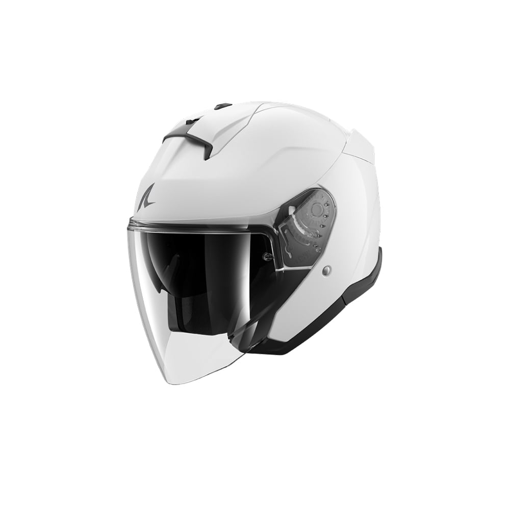 SHARK SKWAL JET BLANK MOTOCICLETA CARA ABIERTA CASCO BLANCO PERLADO