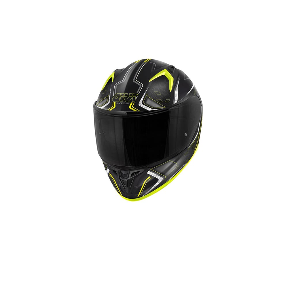 GIVI 50.8 Mystical Moto Integral Casco Negro Amarilla Titani