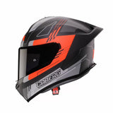 CABERG ROXTER COLT CASCO INTEGRAL MATT BLACK/RED FLUO/GREY