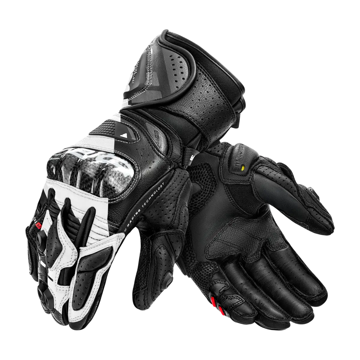 SHIMA RS-3 GUANTES DE MOTO HOMBRE NEGRO BLANCO