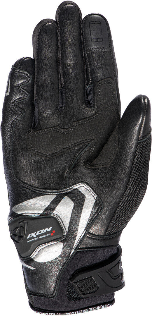 IXON RS RISE AIR MUJER CORTOS GUANTES MOTO NEGRO PLATA - GUANTES