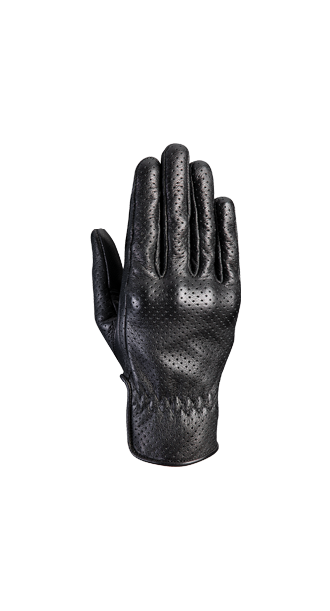 IXON RS NIZO MUJER PERFORADO GUANTES MOTO CUERO NEGRO - GUANTES