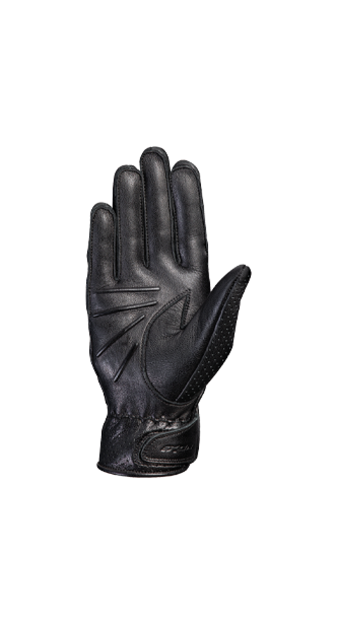 IXON RS NIZO MUJER PERFORADO GUANTES MOTO CUERO NEGRO - GUANTES
