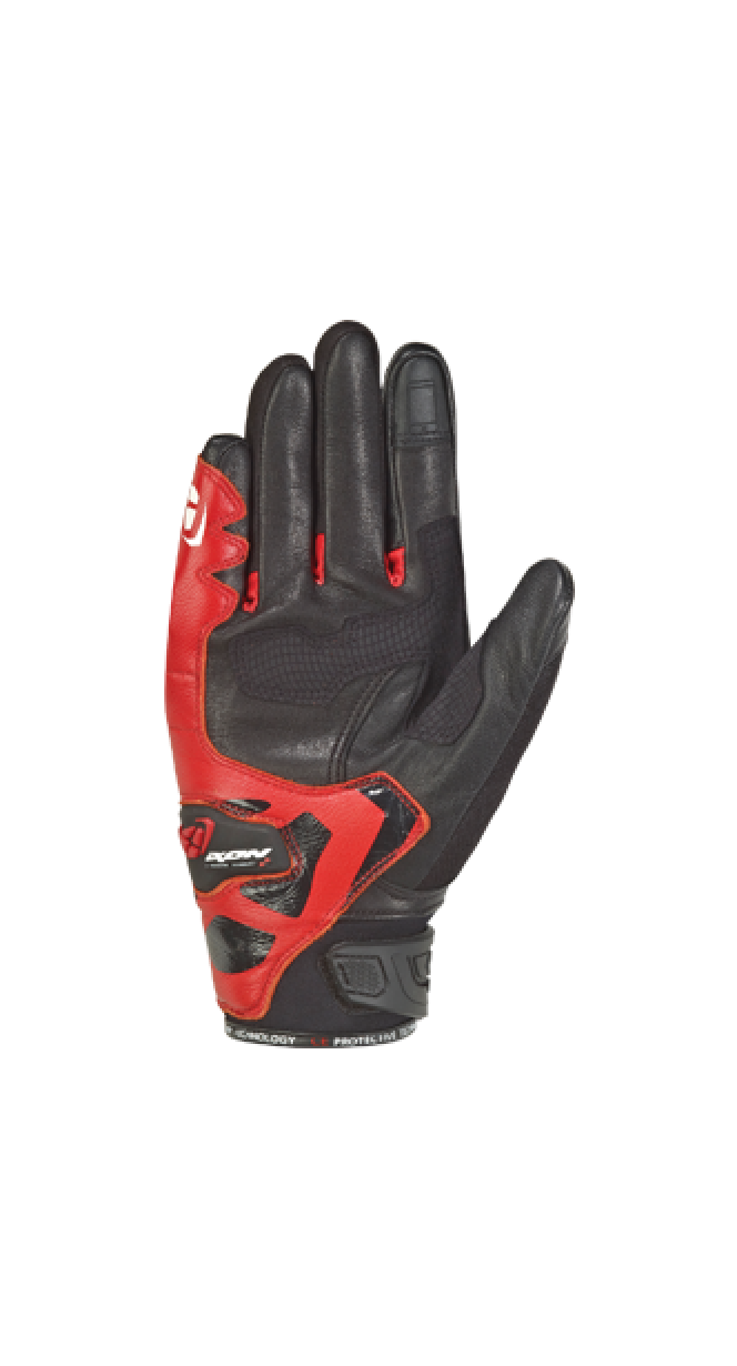 IXON RS RISE AIR hombres Roadster guantes montar negro rojo - GUANTES