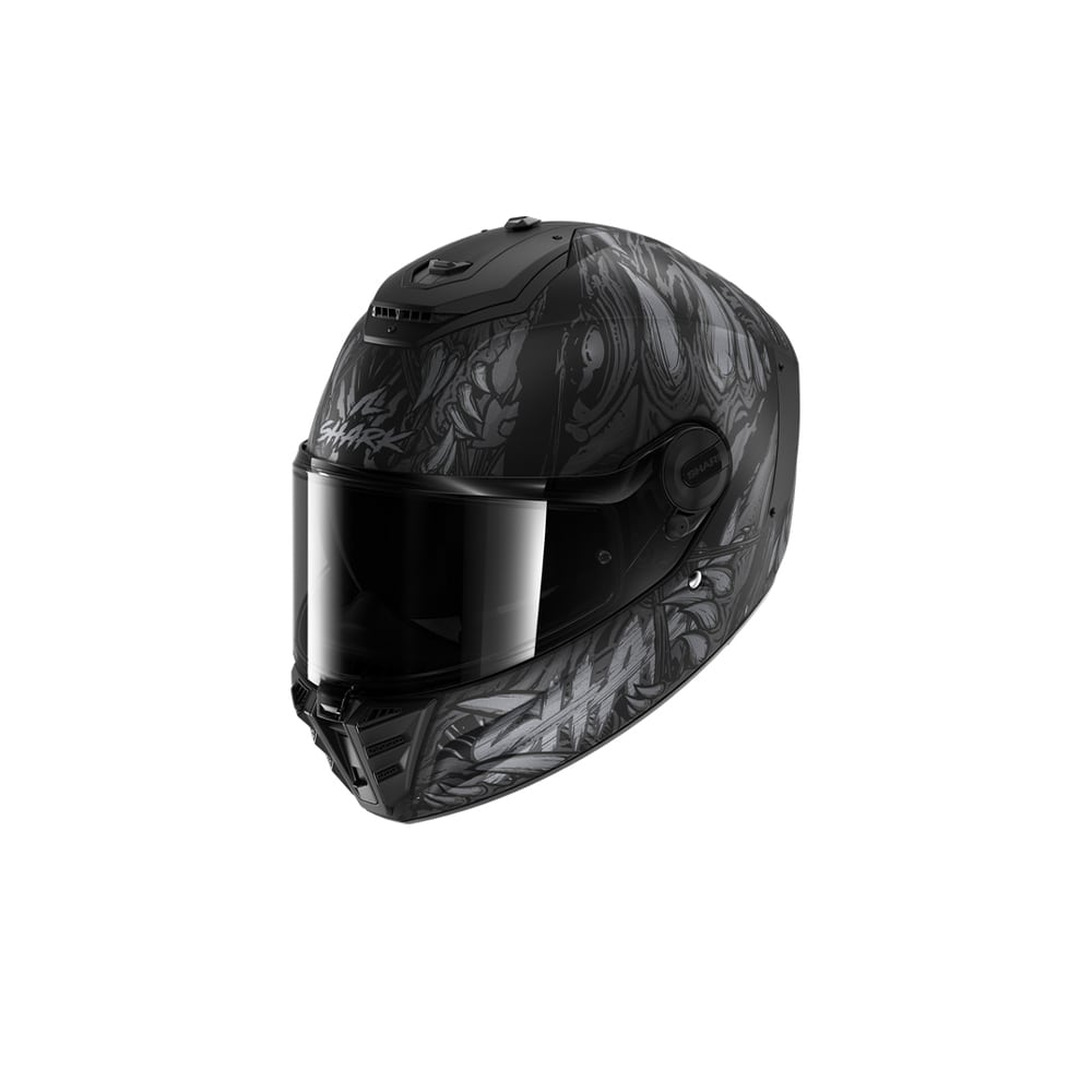SHARK SPARTAN RS SHAYTAN NEGRO MATE ANTRACITA DEPORTIVO CASCO