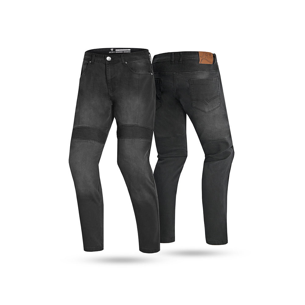 R-TECH- Pantalón Denim Vaquero Valencia CE Jeans Negro 34L