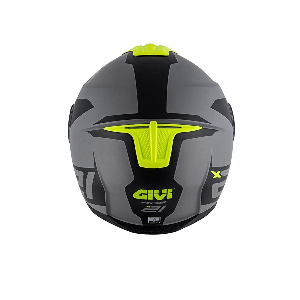 GIVI - CASCO X21 CHALLENGER SPIRIT GRIS NEGRO AMARILLO
