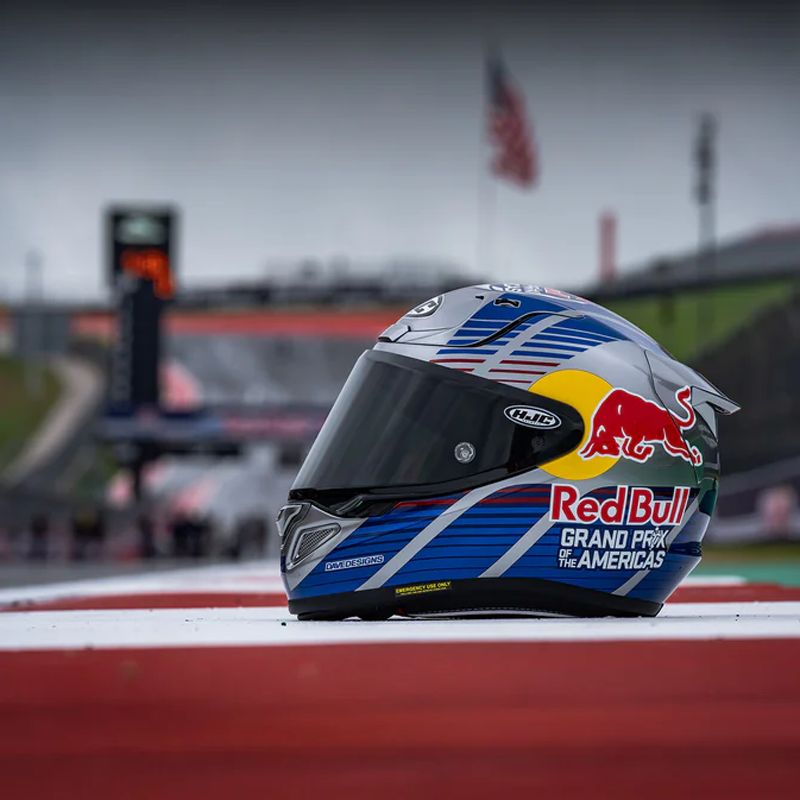 HJC RPHA12 RED BULL AUSTIN GP 2 MC21 DE MOTOCICLETA CASCO INTEGRAL