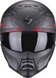 SCORPION  - EXO-COMBAT II XENON Negro mate-Rojo