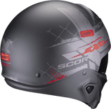 SCORPION  - EXO-COMBAT II XENON Negro mate-Rojo