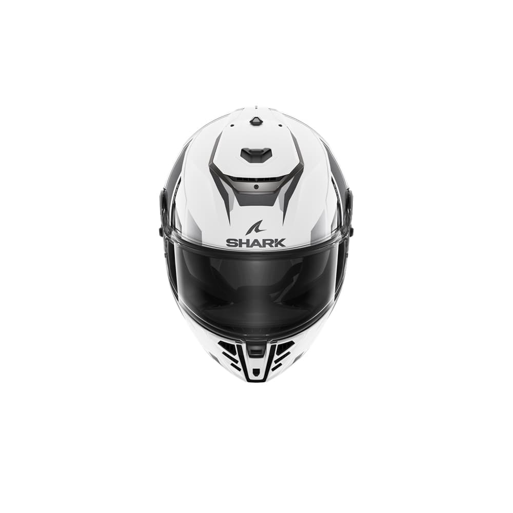 SHARK SPARTAN RS BYHRON INTEGRAL CASCO Blanco Negro Cromado