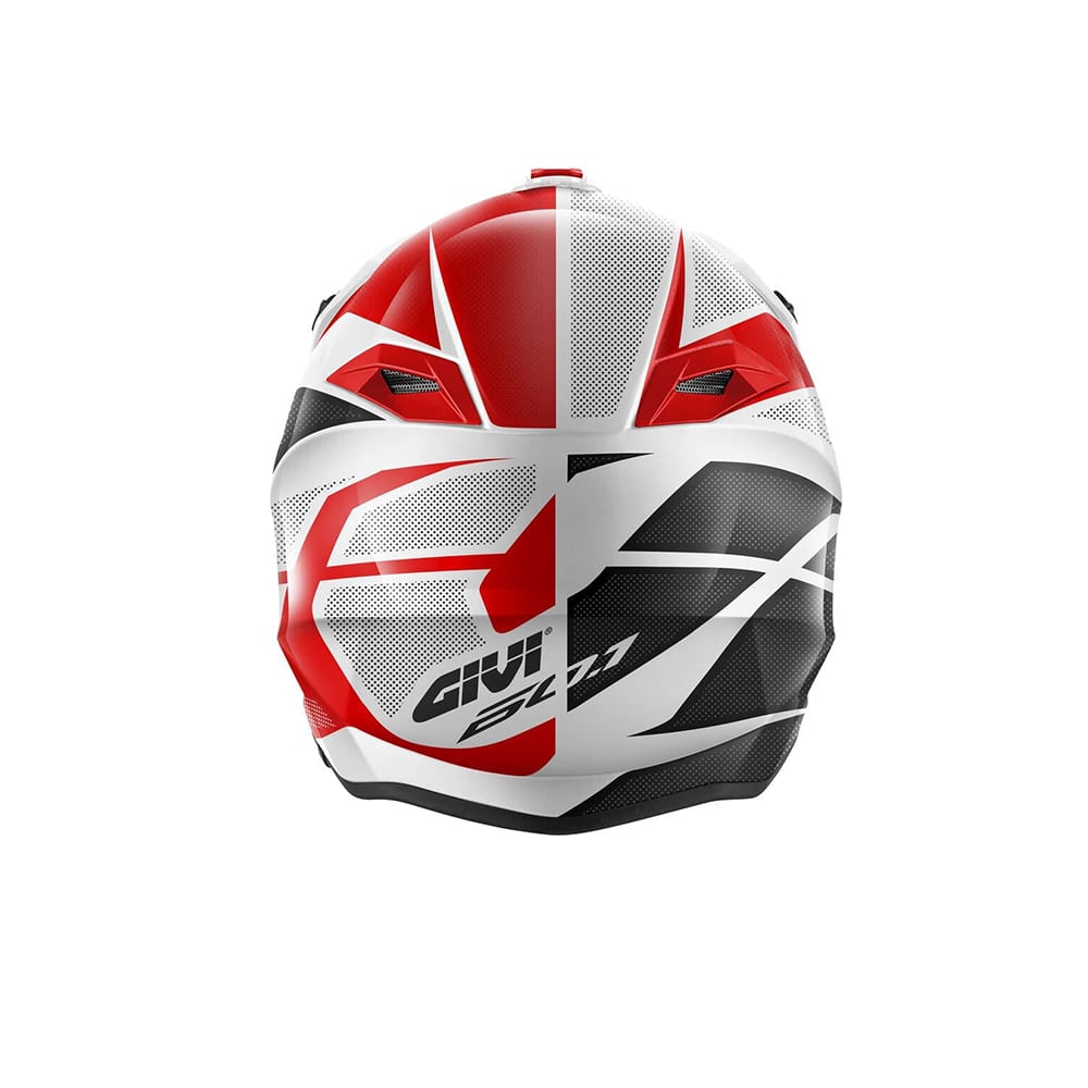  GIVI 60.1 Casco de motocross Rojo Negro Mate Titanio
