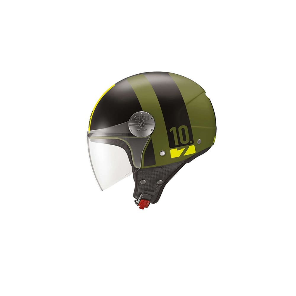 Casco Jet Noise 10.7 Ming Camplin Negro Amarillo