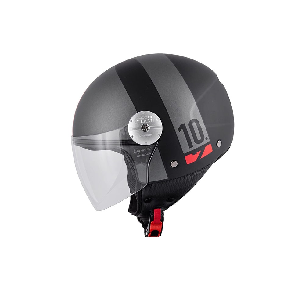 CASCO GIVI DJET 107/MINI-J.D/CONCEPTO GRIS-MT/GRIS/ROJO
