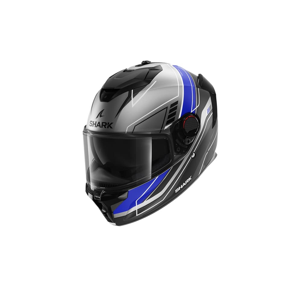 Shark spartan gt pro antracita deportivo Casco de moto azul negro integral