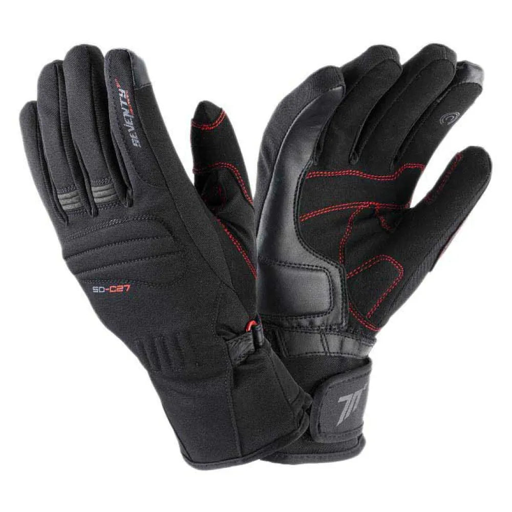 SEVENTY DEGREES SD-C27 GUANTE DE MOTO INVIERNO TOURING MUJER NEGRO