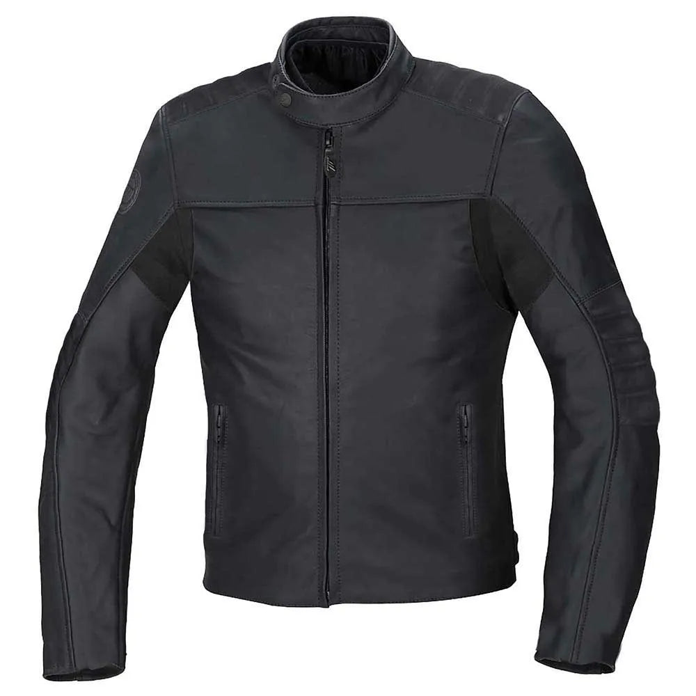 SEVENTY DEGREES SD-JL1 INVIERNO CHAQUETA DE MOTO CUSTOM PIEL HOMBRE NEGRO