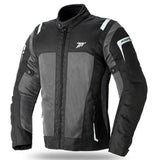 SEVENTY DEGREES SD-JT44 CHAQUETA DE MOTO VERANO TOURING HOMBRE NEGRO GRIS