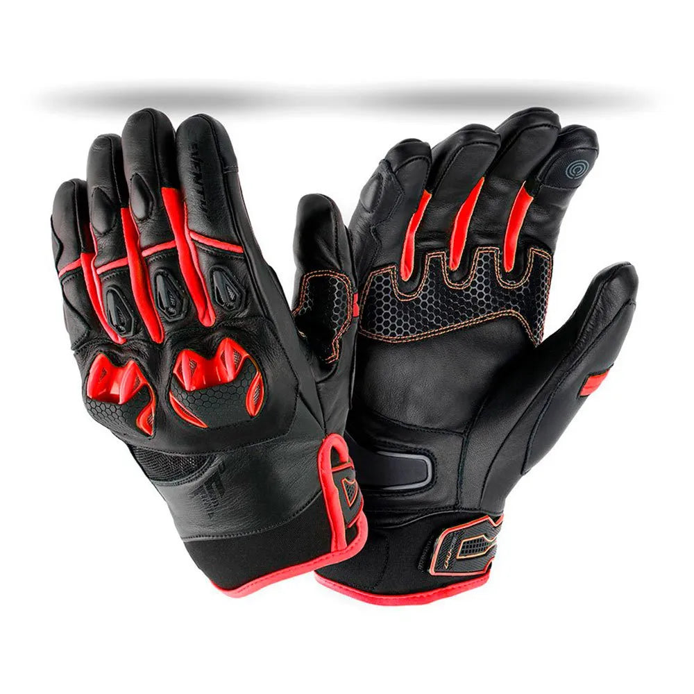 SEVENTY DEGREES SD-N47 GUANTE DE MOTO INVIERNO NAKED HOMBRE NEGRO ROJO