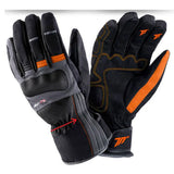 SEVENTY DEGREES SD-T5 GUANTE DE MOTO INVIERNO TOURING HOMBRE NEGRO GRIS OSCURO NARANJA