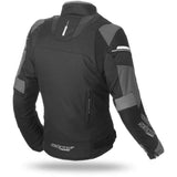 SEVENTY DEGREES SD-JR71 INVIERNO CHAQUETA DE MOTO RACING MUJER NEGRO GRIS