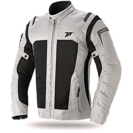 SEVENTY DEGREES SD-JT44 CHAQUETA DE MOTO VERANO TOURING HOMBRE ICE NEGRO
