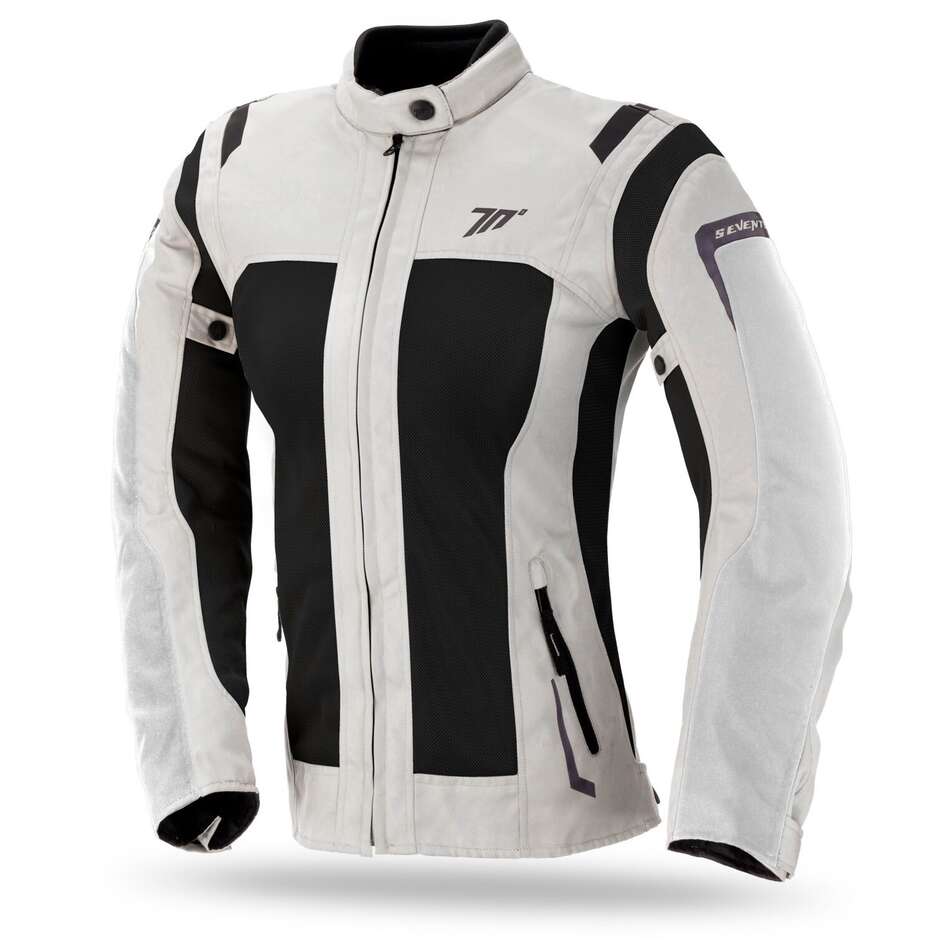 SEVENTY DEGREES SD-JT46 CHAQUETA DE MOTO VERANO TOURING MUJER ICE NEGRO