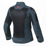 SEVENTY DEGREES SD-JT58 CHAQUETA DE MOTO VERANO TOURING MUJER AZUL MARINO NEGRO
