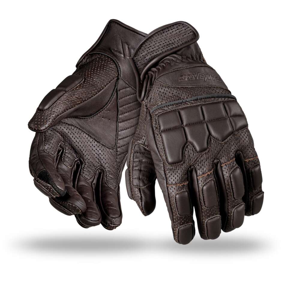 SEVENTY DEGREES SD-N58 VERANO NAKED GUANTE DE MOTO HOMBRE MARRON