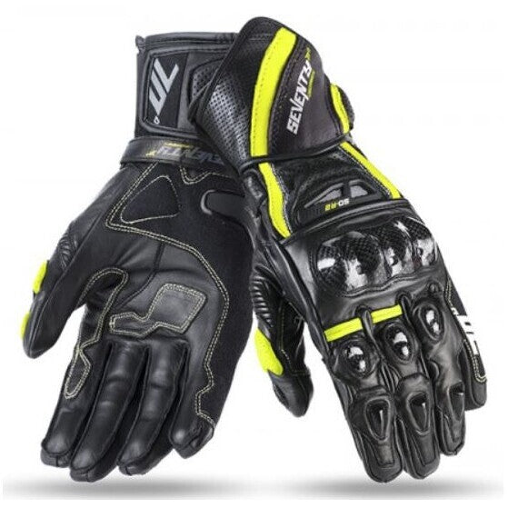 SEVENTY DEGREES SD-R2K GUANTE DE MOTO VERANO RACING NINOS NEGRO AMARILLO